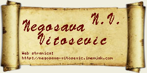 Negosava Vitošević vizit kartica